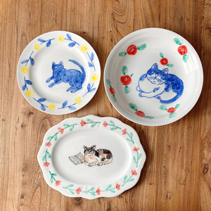 Miyake x Meow Thing Hand-painted Dinner Plates