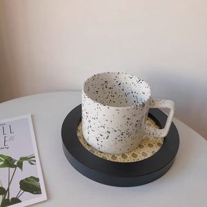 HNN design - Ink Dots Mug with Squre handle