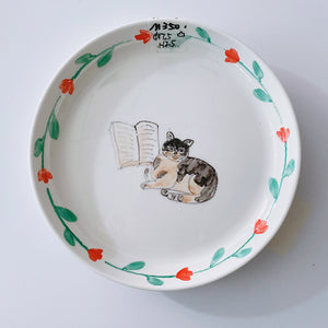 Miyake x Meow Thing Hand-painted Dinner Plates