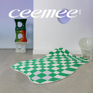 CeeMee Designer Rug - Geometry Checkboard Collection