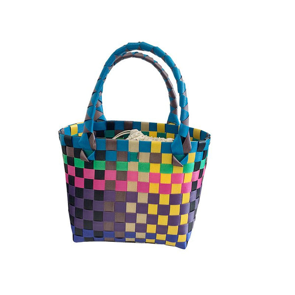 Load image into Gallery viewer, CHAWOOL  Handmade Bamboo Woven Market Tote
