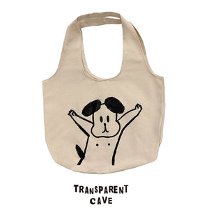 AKITTO x Transparent Cave Happy Dog Tote Bag