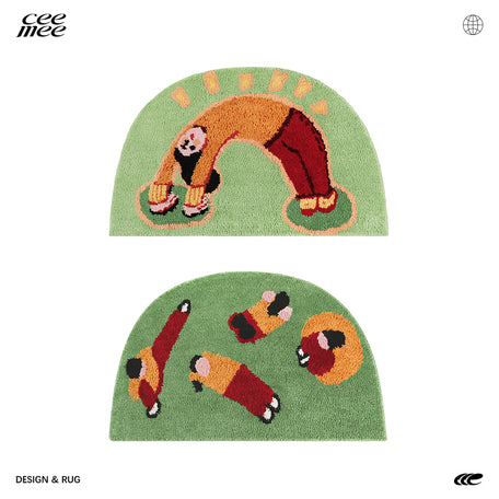 CeeMee Designer Rug - Yoga Gal