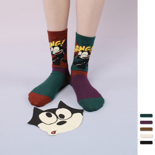 Load image into Gallery viewer, Illusion - Felix the Cat Socks
