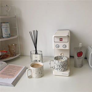 HNN design - Ink Dots Mug with Squre handle