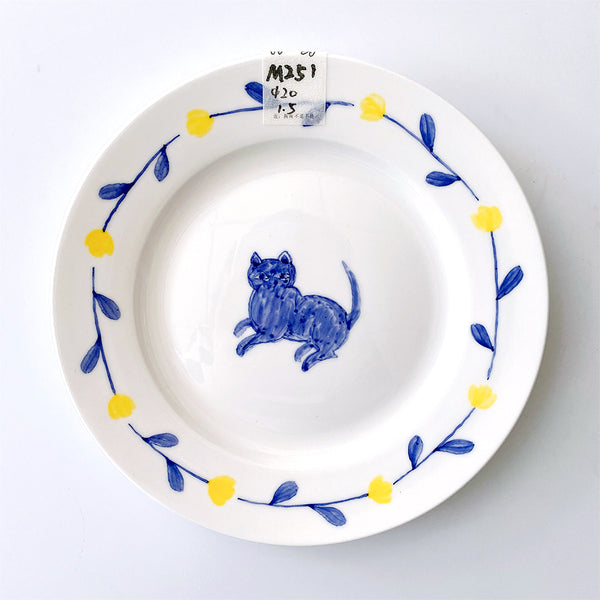 Load image into Gallery viewer, Miyake x Meow Thing Hand-painted Dinner Plates
