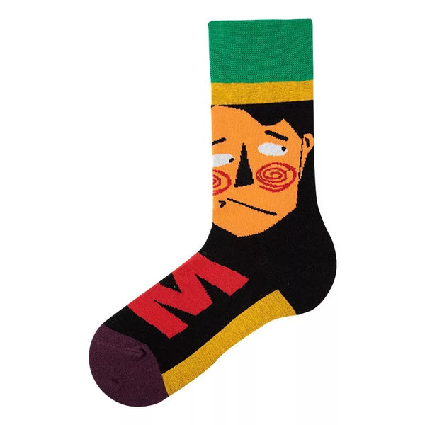 Load image into Gallery viewer, Illusion - Colored Face Socks
