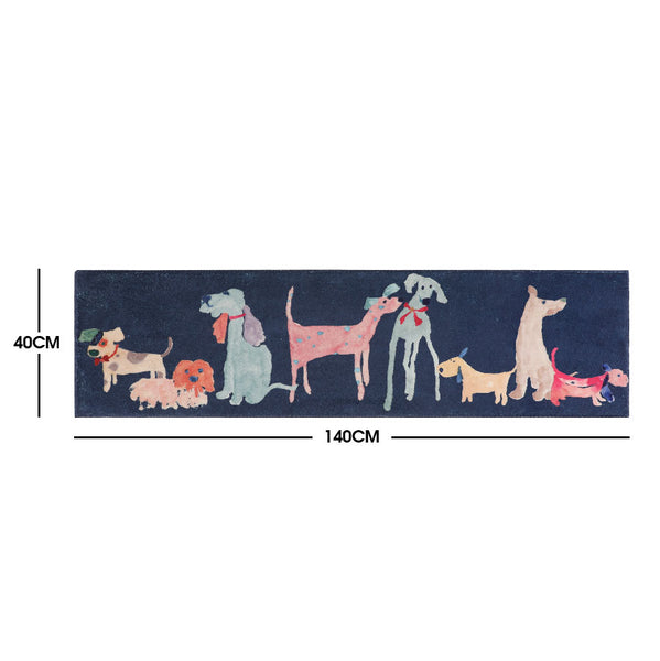 Load image into Gallery viewer, CeeMee Designer Rug - Lucky Dogs Bedside Rug
