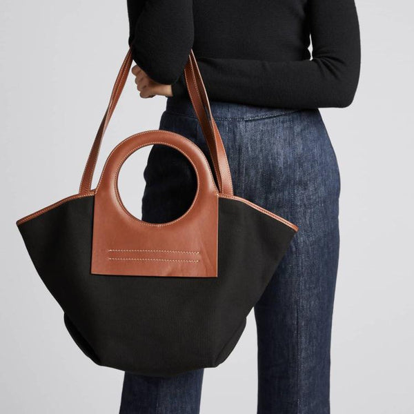 Load image into Gallery viewer, HANGUER Ring Canvas x Vegan Leather Tote
