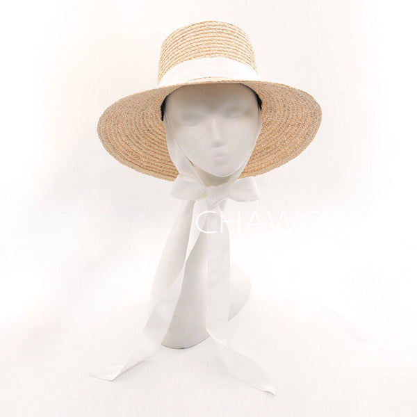 Load image into Gallery viewer, CHAWOOL Vintage French Bergère Hat
