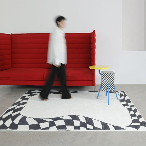 Load image into Gallery viewer, CeeMee Designer Rug - Geometry Checkboard Collection
